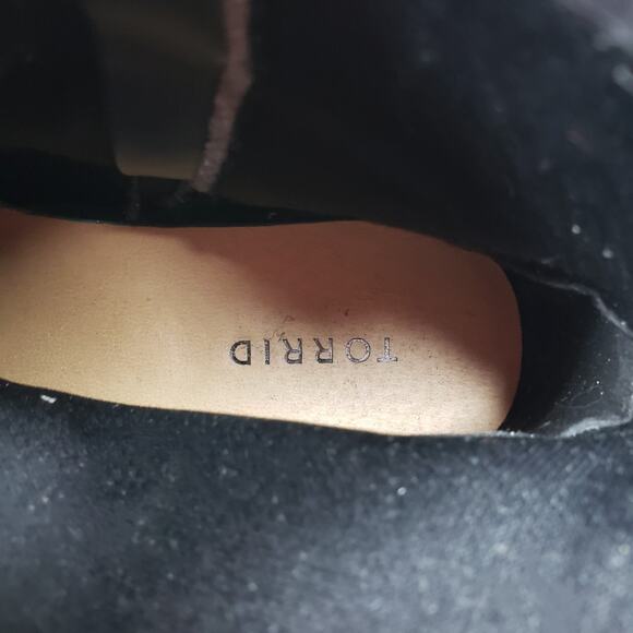 Torrid Western Slouch Womens Size 9 W Wide Black Ankle Heeled Bootie Shoes 11889 - Picture 11 of 12